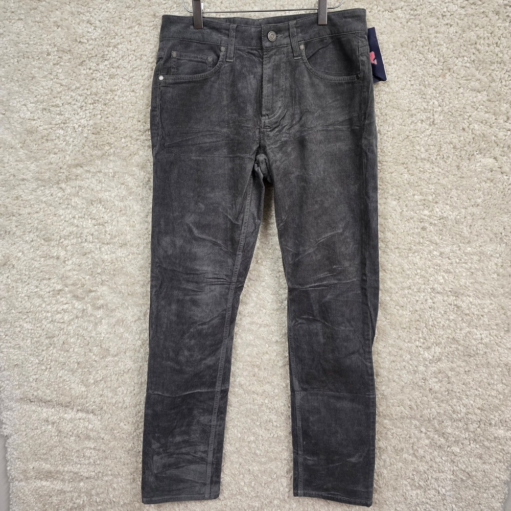 Vineyard Vines Gray Harbor Corduroy 5 Pocket Pants Mens Size 28x32